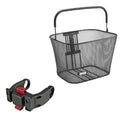 Corwin L/XL Cykelkurv Kickfix med Bredt Beslag - Stor Størrelse, Sort Mesh