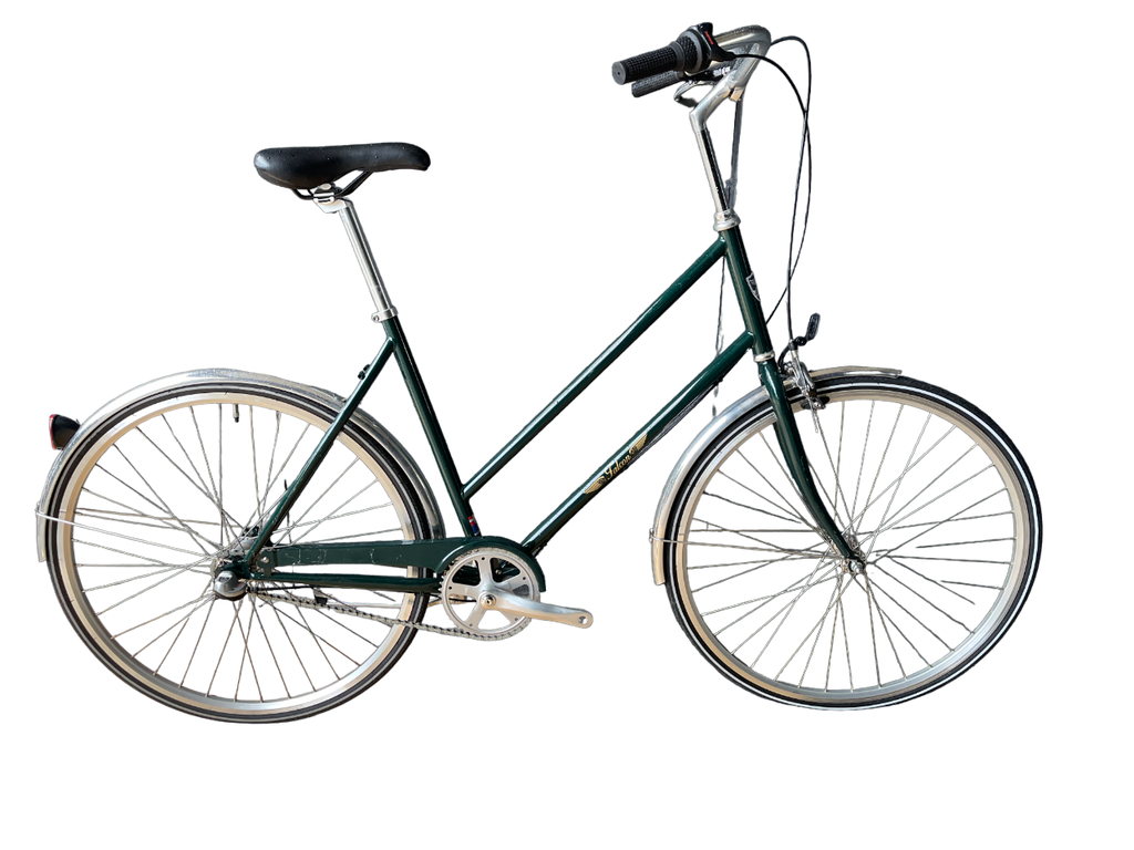 Falcon Mørkegrøn Retro Damecykel - 3 Gear, Klassisk Design