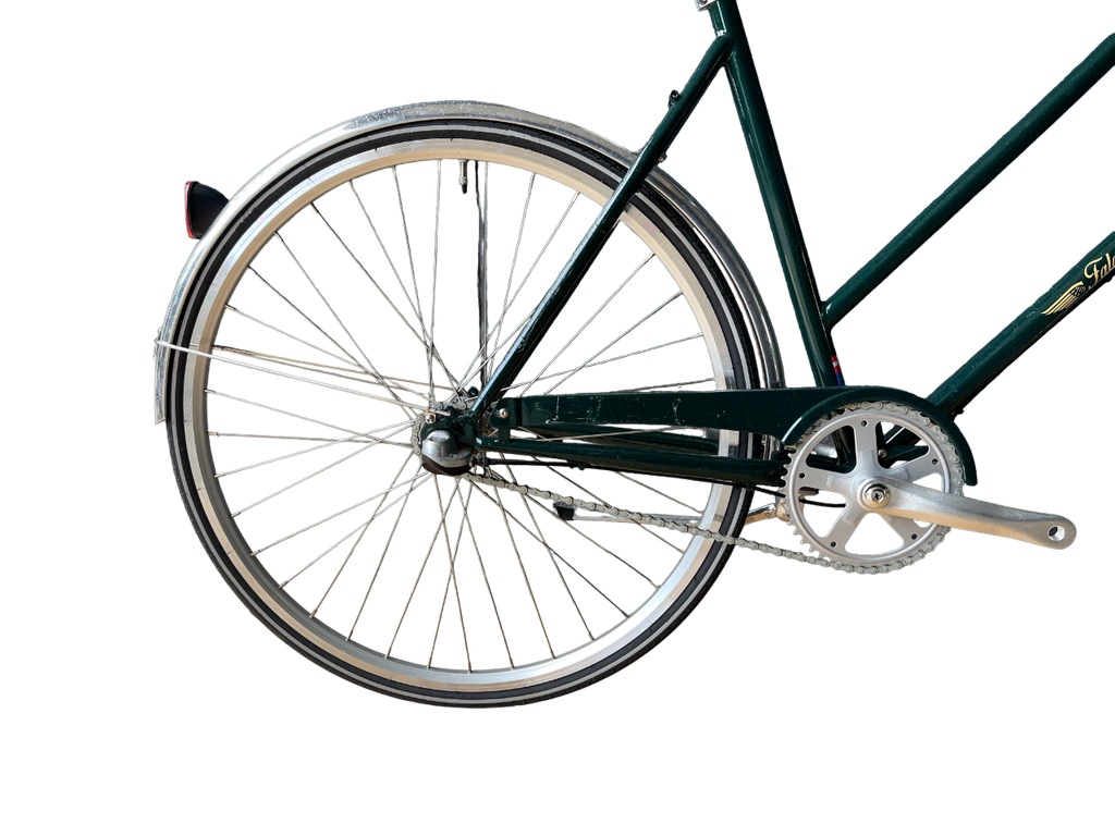 Falcon Mørkegrøn Retro Damecykel - 3 Gear, Klassisk Design